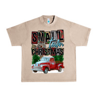 French Oak Small Town Christmas Urban Heavy Tee - FaDigitalArtStudio