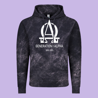 Generation Alpha Vintage Hoodie Designed By Artisfamous