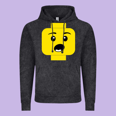 Surprised Expression Lego Head Vintage Hoodie Designed By Artisfamous