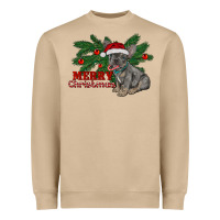 Mushroom merry christmas french bulldog Heavyweight Sweatshirt - RanaPortraitStore