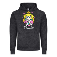 Vintage Black peach graphic Vintage Hoodie - artisFamous