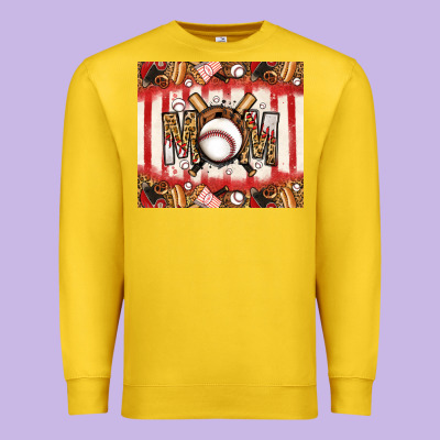 Baseball Mom Premium Sweatshirt Designed By Jasminsmagicworld