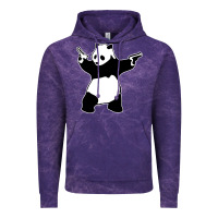 Cloud Purple banksy panda Vintage Hoodie - artisFamous