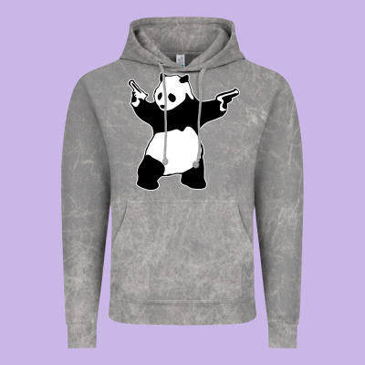 Banksy Panda Vintage Hoodie Designed By Artisfamous