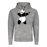 Cloud Rock banksy panda Vintage Hoodie - artisFamous