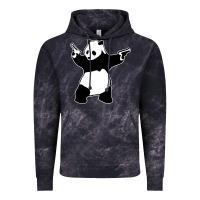 Cloud Black banksy panda Vintage Hoodie - artisFamous