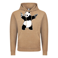 Vintage Coffee banksy panda Vintage Hoodie - artisFamous