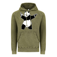 Vintage Olive banksy panda Vintage Hoodie - artisFamous