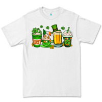 White St. Patrick's Day coffee cups Premium Tee - OliviaCreatesArt