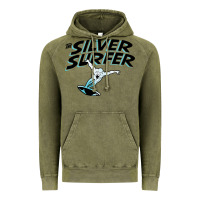 Vintage Olive silver surfer Vintage Hoodie - artisFamous