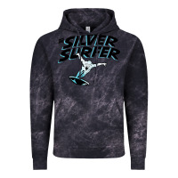 Cloud Black silver surfer Vintage Hoodie - artisFamous
