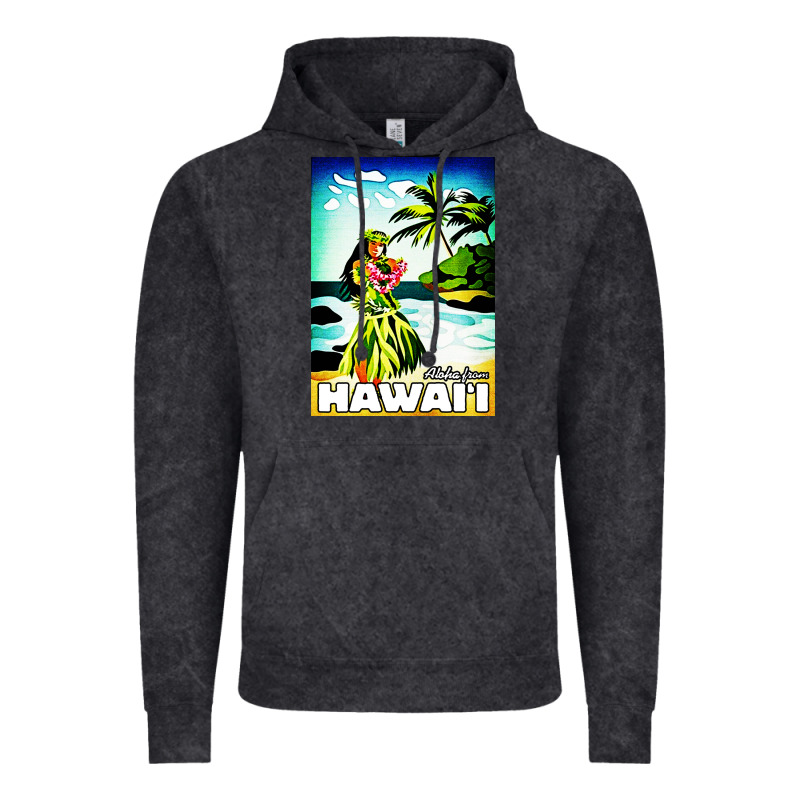 Hawaii Hula Girl Vintage Hoodie by artisFamous | Teevron