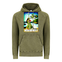 Vintage Olive hawaii hula girl Vintage Hoodie - artisFamous