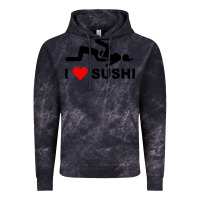 Cloud Black i love sushi funny Vintage Hoodie - artisFamous