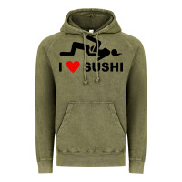 Vintage Olive i love sushi funny Vintage Hoodie - artisFamous