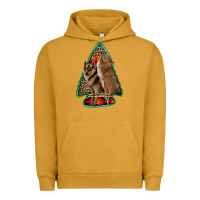 Pigment Peanut Butter howling wolves arrowhead Urban Hoodie - Jasminsmagicworld