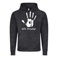 Vintage Black skyrim dark brotherhood we know hand novelty kids mens womens t shirt Vintage Hoodie - artisFamous