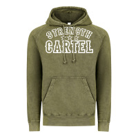 Vintage Olive strength cartel Vintage Hoodie - artisFamous