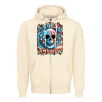 Sandshell made in america skull Zipper Hoodie - JahusDesignShop
