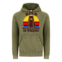 Vintage Olive funny beer because murder is wrong for drinking men lover Vintage Hoodie - artisFamous