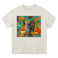 Cream fall heifer cows Heavy Core Tee - RanaPortraitStore