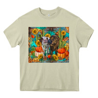 Mossy fall heifer cows Heavy Core Tee - RanaPortraitStore