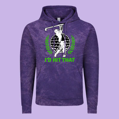 Id Hit That Funny Golfing Golf Vintage Hoodie Designed By Artisfamous