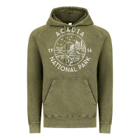 Vintage Olive a.ca.di.a national park 1916 mai.ne bar harbor t sh Vintage Hoodie - artisFamous