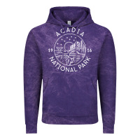 Cloud Purple a.ca.di.a national park 1916 mai.ne bar harbor t sh Vintage Hoodie - artisFamous