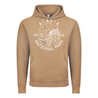 Vintage Coffee a.ca.di.a national park 1916 mai.ne bar harbor t sh Vintage Hoodie - artisFamous