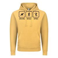Vintage Mustard crawl walk spike volleyball Vintage Hoodie - artisFamous