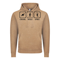 Vintage Coffee crawl walk spike volleyball Vintage Hoodie - artisFamous