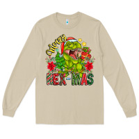 Mushroom Merry Rexmas Long Sleeve Tee - CowhideDigitalArt