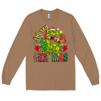 Toasted Coconut Merry Rexmas Long Sleeve Tee - CowhideDigitalArt