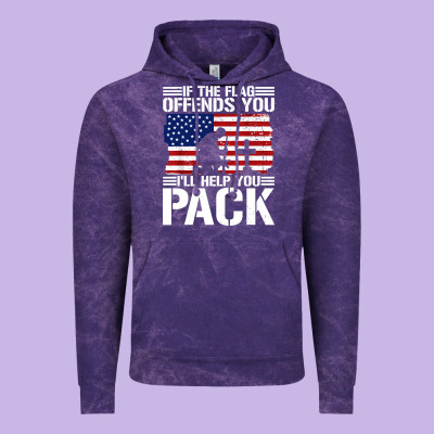 If The Flag Offends You Vintage Hoodie Designed By Artisfamous