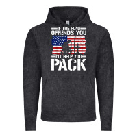 Vintage Black if the flag offends you Vintage Hoodie - artisFamous