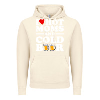 Vintage Artic i love heart hot moms cold beer funny adult drinking joke Vintage Hoodie - artisFamous