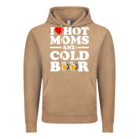 Vintage Coffee i love heart hot moms cold beer funny adult drinking joke Vintage Hoodie - artisFamous