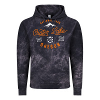 Cloud Black crater lake oregon national park vintage retro Vintage Hoodie - artisFamous