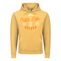 Vintage Mustard crater lake oregon national park vintage retro Vintage Hoodie - artisFamous