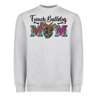Heather Grey french bulldog mom Heavyweight Sweatshirt - RanaPortraitStore