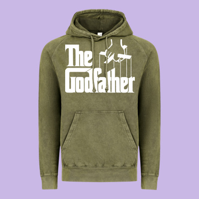 The Godfather Original White Title Vintage Hoodie Designed By Artisfamous