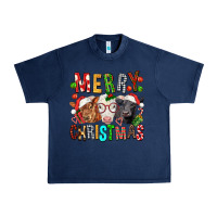 Navy Merry christmas calfs Urban Heavy Tee - FaDigitalArtStudio