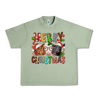 Oil Green Merry christmas calfs Urban Heavy Tee - FaDigitalArtStudio