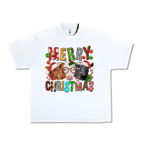 White Merry christmas calfs Urban Heavy Tee - FaDigitalArtStudio