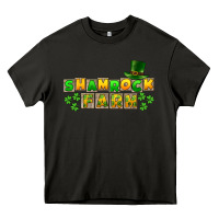 Asphalt St. Patrick's Shamrock farm Heavy Core Tee - CowGirlArtShop