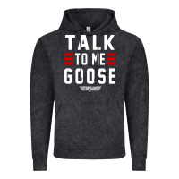 Top Gun Talk To Me Goose Distressed Vintage Hoodie | Teevron