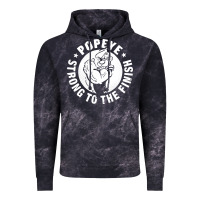 Cloud Black strong to the finish Vintage Hoodie - artisFamous