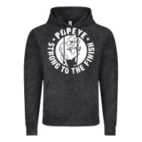 Vintage Black strong to the finish Vintage Hoodie - artisFamous