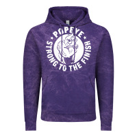 Cloud Purple strong to the finish Vintage Hoodie - artisFamous